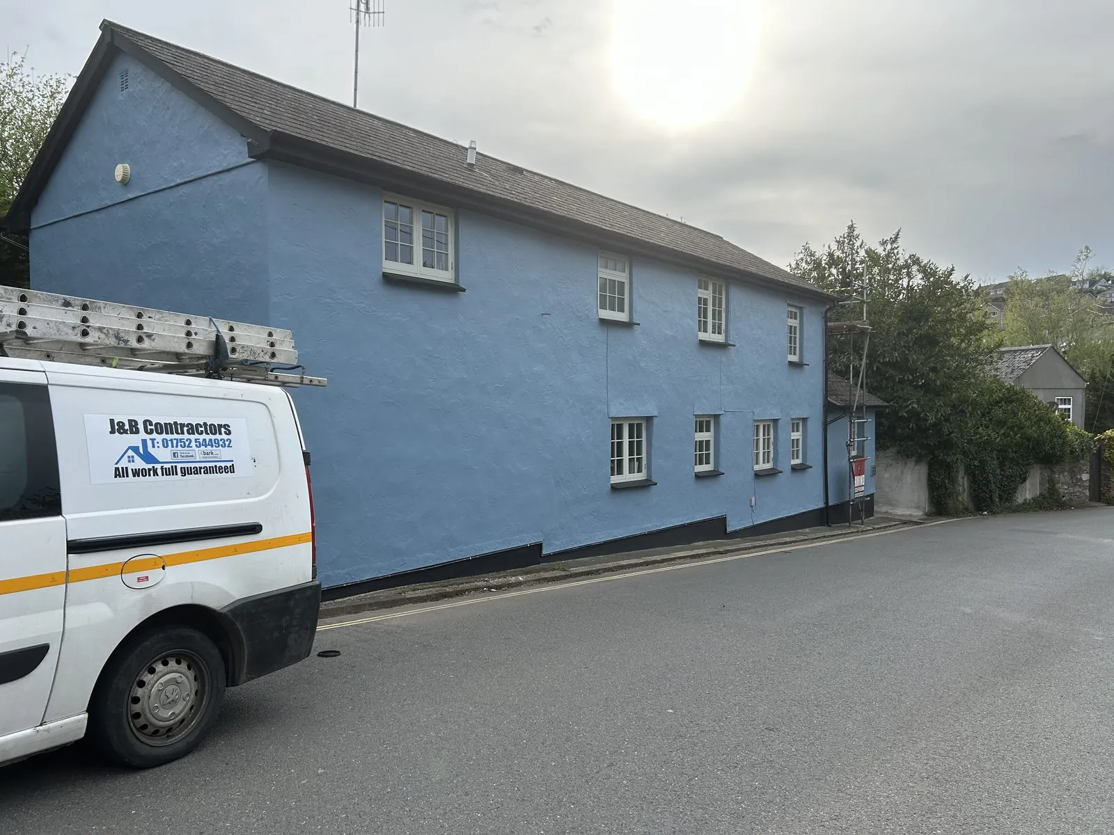 Exterior painting of a detached house in St Austell